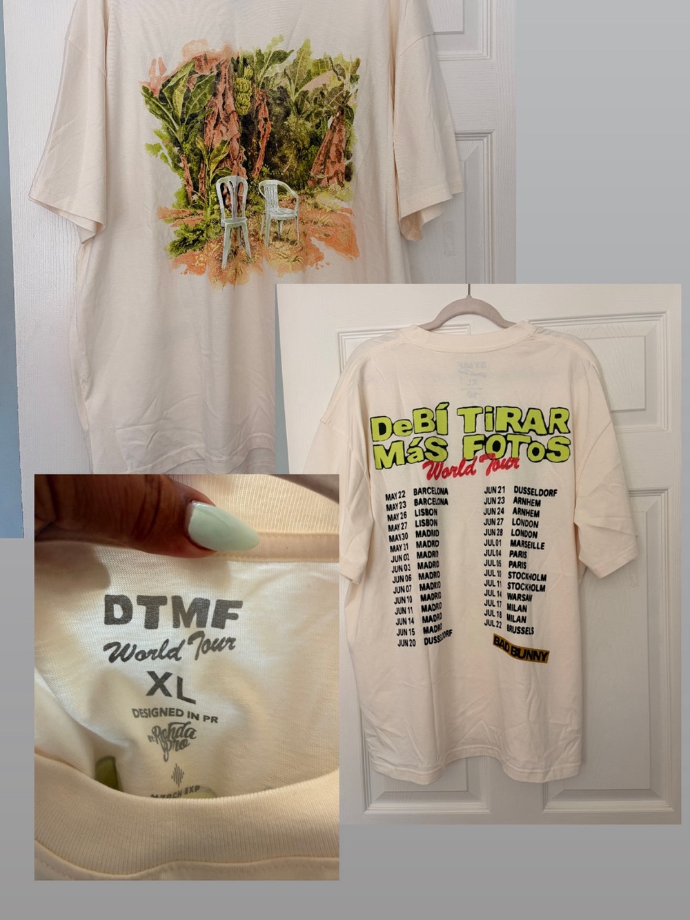 NWOT Bad Bunny DTMF World Tour TShirt XL - Picture 4 of 4